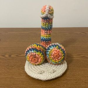 Crochet phone holder